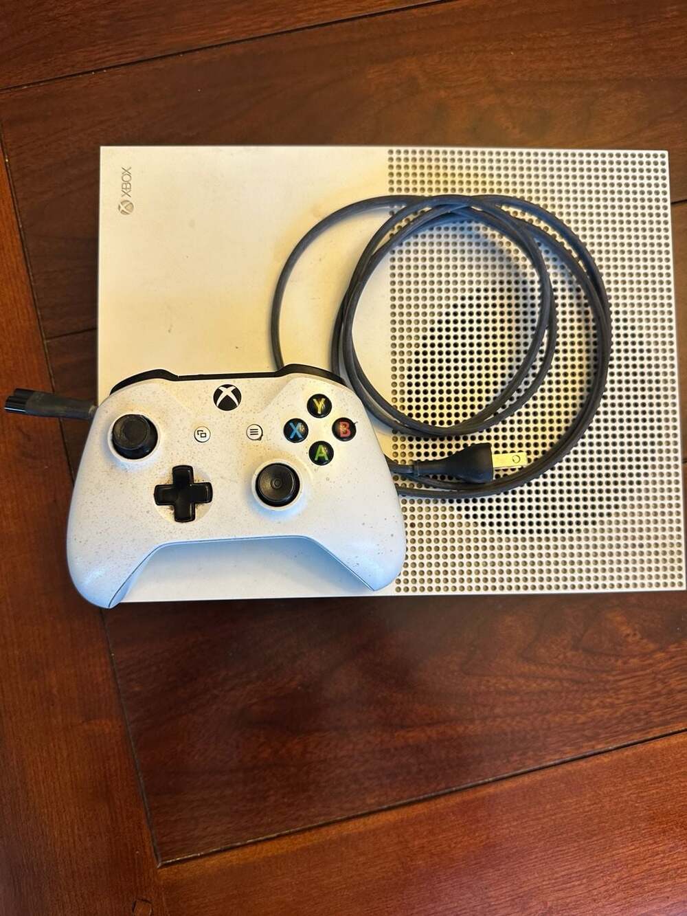 Microsoft Xbox One S Console White with Controller and Power Cable